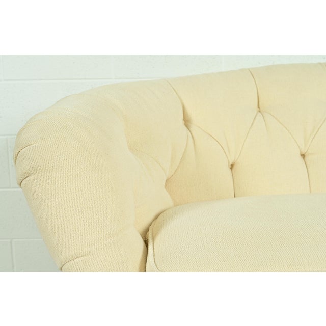Wood Baker Furniture Mid-Century Hollywood Regency Tufted Sofa or Loveseat, Circa 1960s For Sale - Image 7 of 14