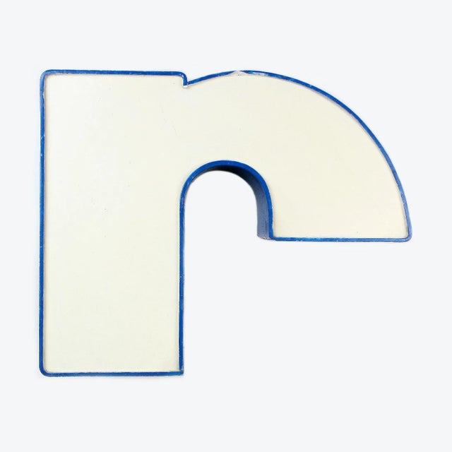 Steal the show with this vintage 'r' 3D letter! This one-of-a-kind large channel letter is a small piece of history!...