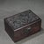 Asian Vintage Carved Wood Jewelry Box With Dragon Motif & Brass Hardware For Sale - Image 3 of 6