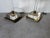 1980s Italian Vintage Lucite & Brass Floor Lamps – A Pair For Sale - Image 12 of 18