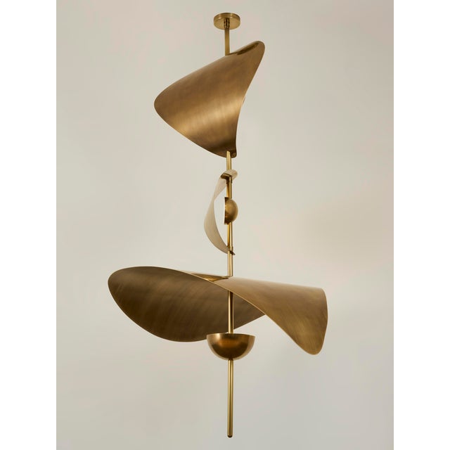 Contemporary Medium Bonnie Config 1 Led Linear Pendant by Ovature Studios For Sale - Image 3 of 7