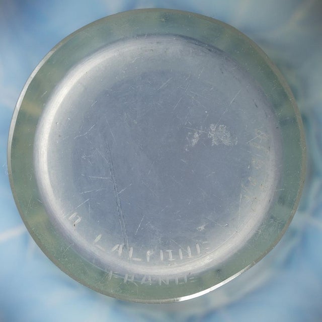 Blue Violet Opalescent Vase by René Lalique, 1921 For Sale - Image 8 of 9
