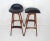 Brown 1960s Erik Buch Teak and Rosewood Barstools - a Pair For Sale - Image 8 of 12
