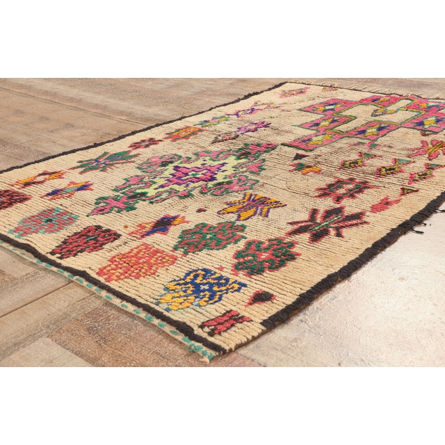 Ivory Vintage Boujad Moroccan Rug, 03'08 X 06'00 For Sale - Image 8 of 10