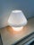 Vintage Italian White Swirl Glass Mushroom Lamp, 1970 For Sale - Image 5 of 16