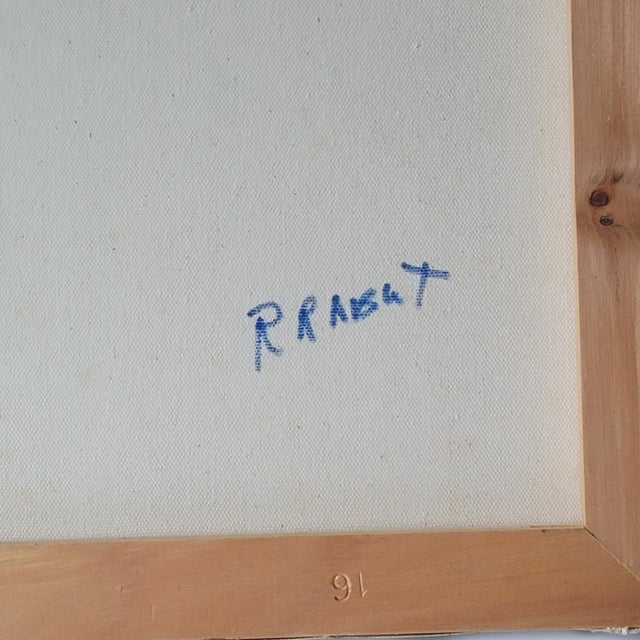 1990s Standing Nude Expressionist Portrait Oil Painting by Rosemary Rabut For Sale In Philadelphia - Image 6 of 8