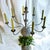 Large Vintage Belgian Zinc Candelabra Planter For Sale - Image 3 of 7