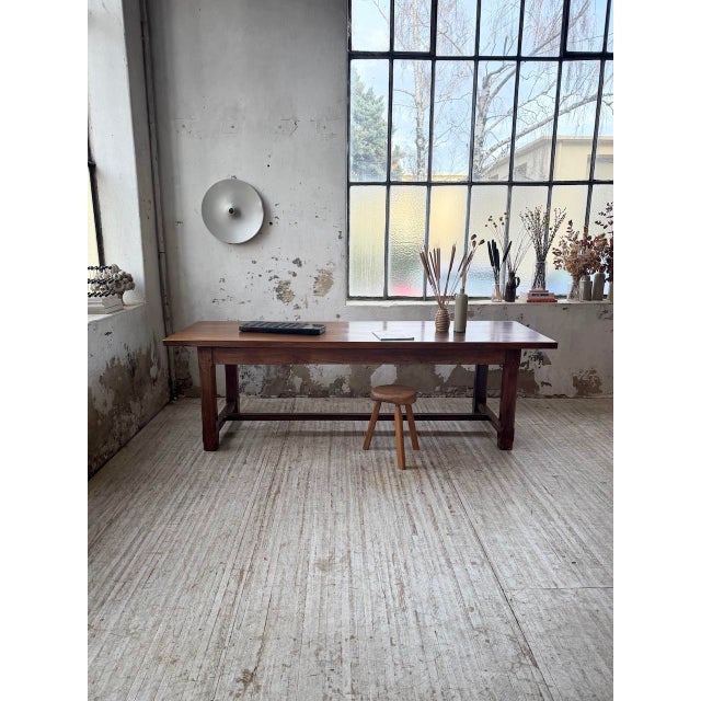 Oak Farmhouse Table, 1950s For Sale - Image 3 of 18