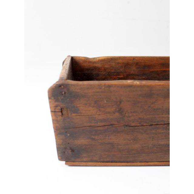 Antique Primitive Wood Dough Tray For Sale - Image 9 of 18