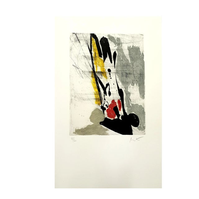 Jean Miotte - Original Signed Etching 1994 Dimensions: 41 x 33 cm Signed and numbered in pencil Edition: /60 From Près du...