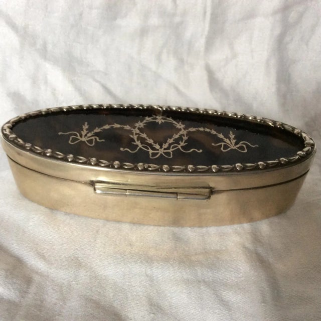 Antique English Sterling Silver Dresser Box For Sale In San Antonio - Image 6 of 9