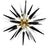 Sputnik Light with 51 Black and Transparent Murano Tips from Justfurnituress SRL For Sale