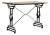 Cast Iron Bistro Table with Oak Top, Antique, France, 20th Century For Sale