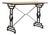 Cast Iron Bistro Table With Oak Top France Mid 20th Century For Sale