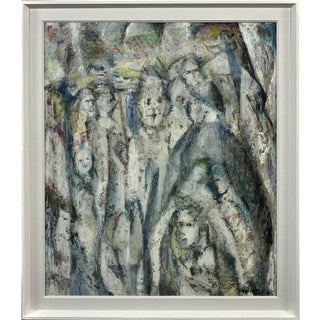 Meryl Watts, Enigma, Oil Painting, 1965, Framed For Sale