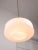 Mid-Century Italian White Glass & Brass Pendant Lamp For Sale - Image 9 of 13