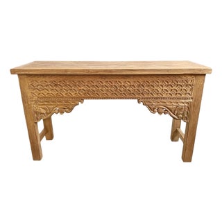 Vintage Teak Kawang Console Table For Sale