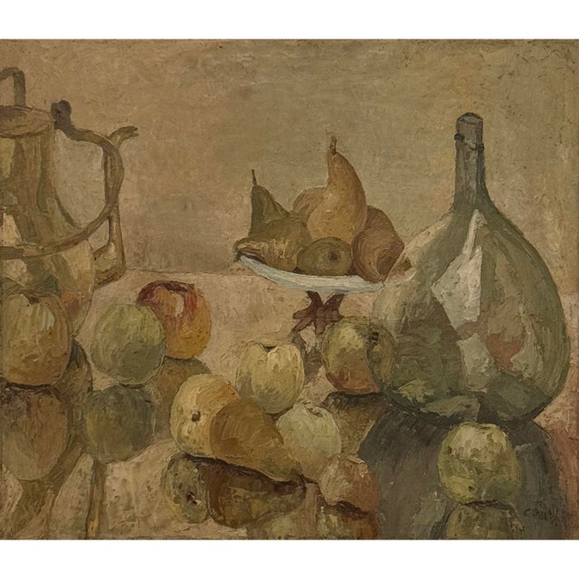 Beaux-Arts Framed Oil Painting on Canvas by Gustave Camus (1914-1984) 'Still Life' For Sale - Image 3 of 17