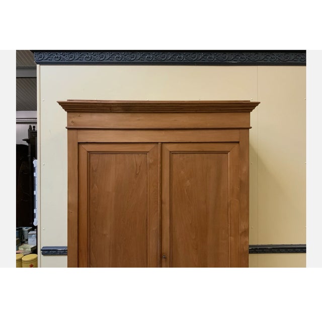 Wood Antique Wardrobe in Ash, 1880 For Sale - Image 7 of 10