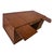 Campaign 1970s Baker Furniture Co. Campaign Style Burl Walnut Executive Desk For Sale - Image 3 of 6