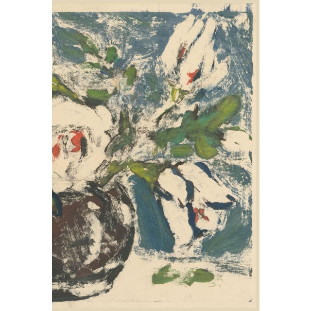 1930 Vintage White Flowers in a Vase Art Print by Zolo Palugyay - 14" X 11" For Sale In Buffalo - Image 6 of 7