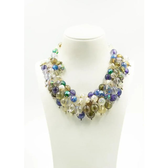 This is part of Chairish’s Costume Jewelry assortment. This fabulous vintage colorful necklace made up of a color...