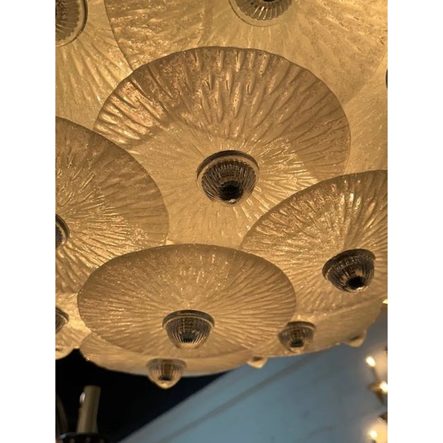 2000 - 2009 Murano Disc Chandelier For Sale - Image 5 of 6