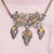 Antique 14k and Silver Top Diamond Grape and Leaf Necklace C. 1900s For Sale - Image 4 of 8