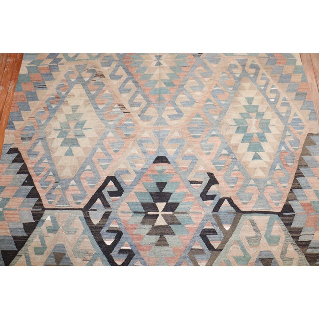 Rustic Vintage Turkish Kilim - 5'6" x 10'4" For Sale - Image 12 of 18