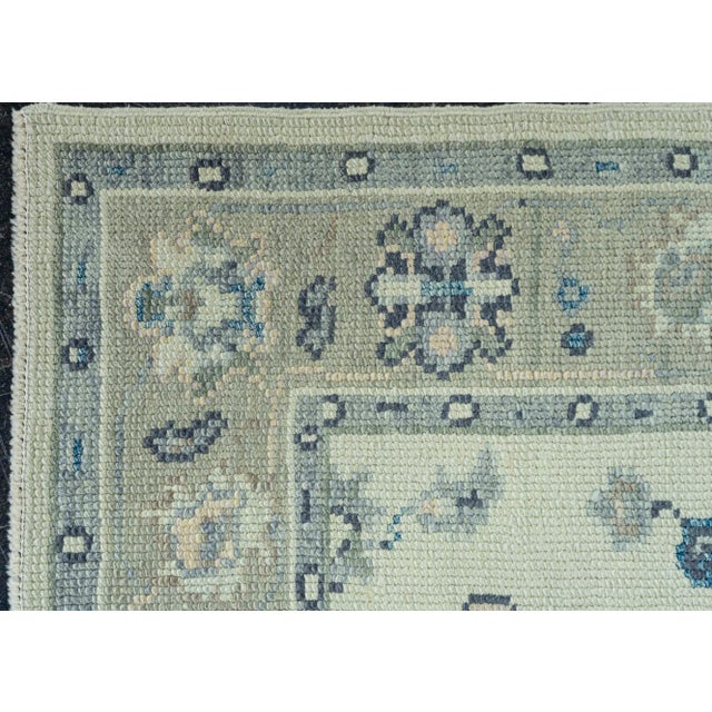 Early 21st Century Turkish Oushak Rug 3'x 4'8" #7702 For Sale - Image 5 of 8