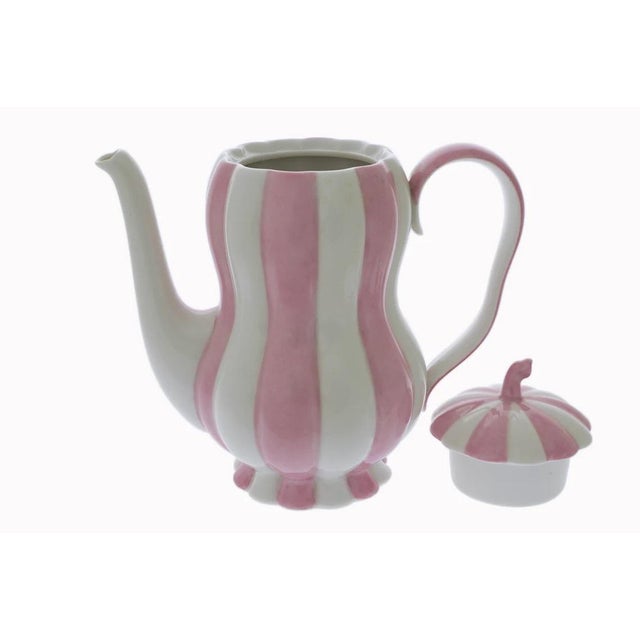 Traditional 1960s Augarten Vienna Porcelain Espresso Pot Melon by Josef Hoffmann For Sale - Image 3 of 9
