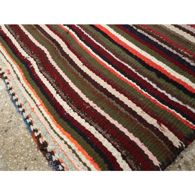 Olive Galerie Shabab Collection Mid-20th Century Persian Flatweave Kilim Rug For Sale - Image 8 of 9