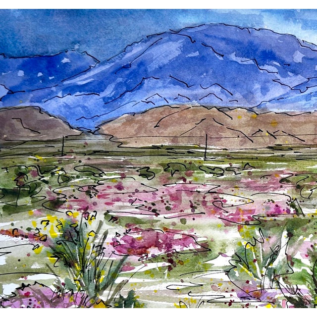 Giclee Print of This Watercolor Painting “Creosote After the Rain” For Sale - Image 4 of 6