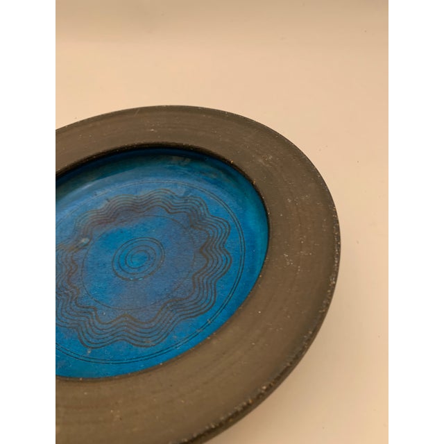 Danish Turquoise Ceramic Bowl by Kähler For Sale - Image 9 of 9