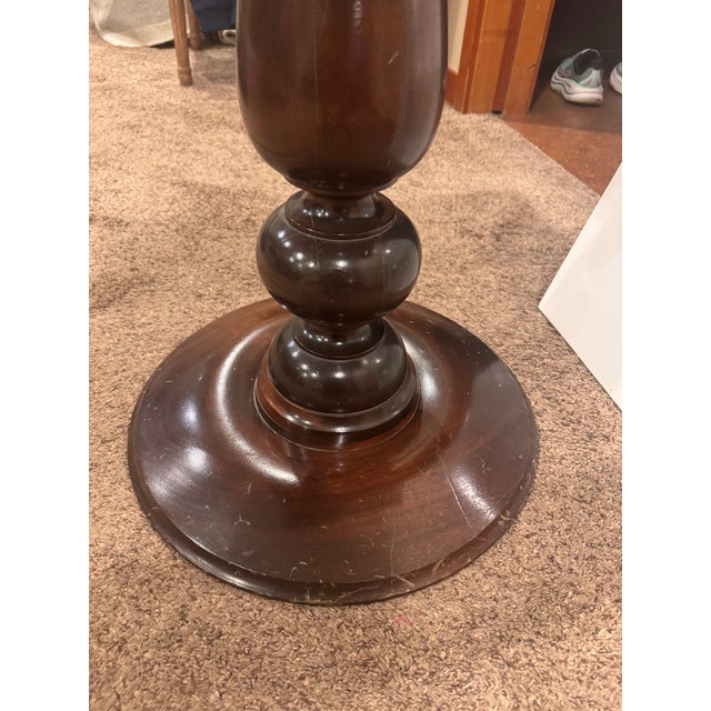 Stone Vintage Argentine Marble & Wood Chess Game Table With Storage Drawers and Original Marble Pieces For Sale - Image 7 of 12