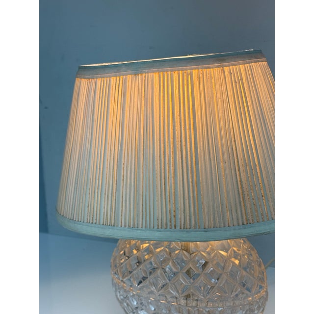 Traditional 1982 Fine Art Lamps Pressed Glass Globe Table Lamp For Sale - Image 3 of 12