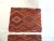 Vintage Orange and Brown Kilim Woven Textiles - Set of 2 For Sale - Image 4 of 6