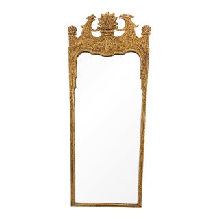 Queen Anne Style Mirror, Mirror Fair Nyc 1990's Style #6657 For Sale