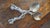 Arthur Court Jaguar Hammered 2 Aluminum Salad Servers with New in Box For Sale In New York - Image 6 of 14