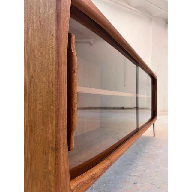 Display Sideboard in Teak with Chrome Feet from Dyrlund For Sale - Image 3 of 11