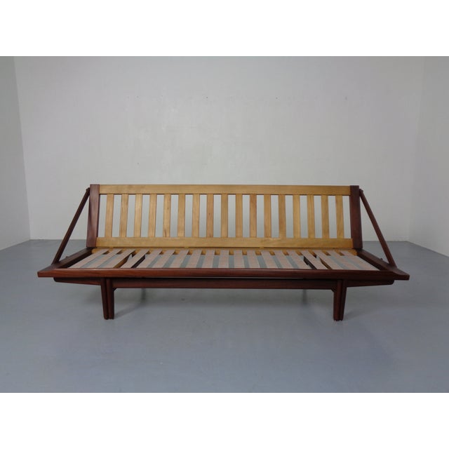 Danish Teak & Oak 981 Diva Daybed by Poul M Volther for Frem Røjle, Denmark, 1950s For Sale - Image 16 of 18