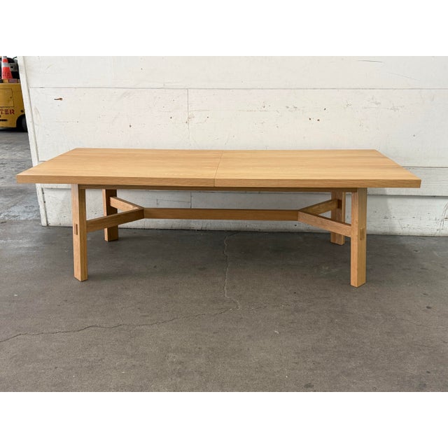 Design Plus Gallery presents the Williams Sonoma Home Copenhagen Extendable Rectangular Dining Table. The rectangular top...