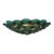 2020s Deep Teal Venetian Glass Flush Mount by Carlo Nason, Murano, Italy For Sale - Image 5 of 9
