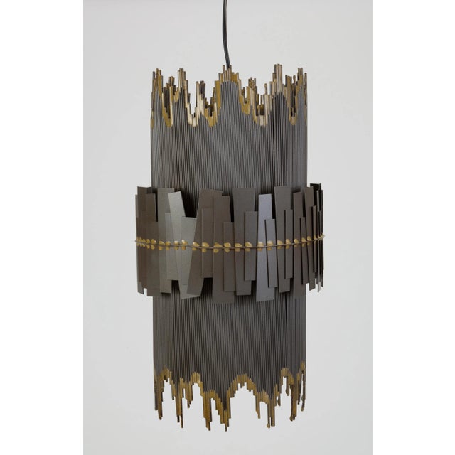 1950s Curtis Jere Brutalist Pendant Lamp For Sale - Image 5 of 13