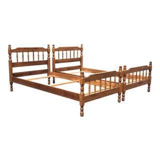 Solid Maple Moosehead Twin Beds- a Pair For Sale