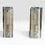 Metal Textured Ice Glass and Brass Wall Sconces, 1970s, Set of 2 For Sale - Image 7 of 7
