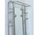 French Art Deco Aluminum Hall Tree with Mirror For Sale - Image 11 of 15