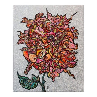 Alexander Arshansky, "Flower of Love" Abstract Piece For Sale