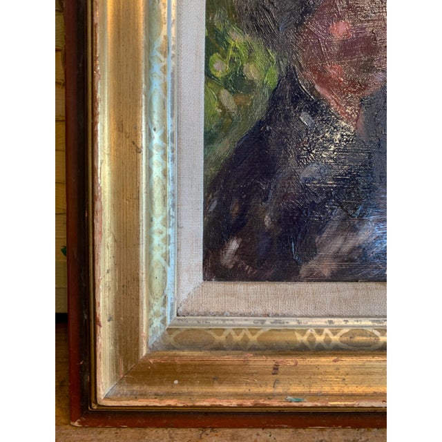 Vintage Bernard Lennon Portrait Painting of His Wife Ruth For Sale In South Bend - Image 6 of 9