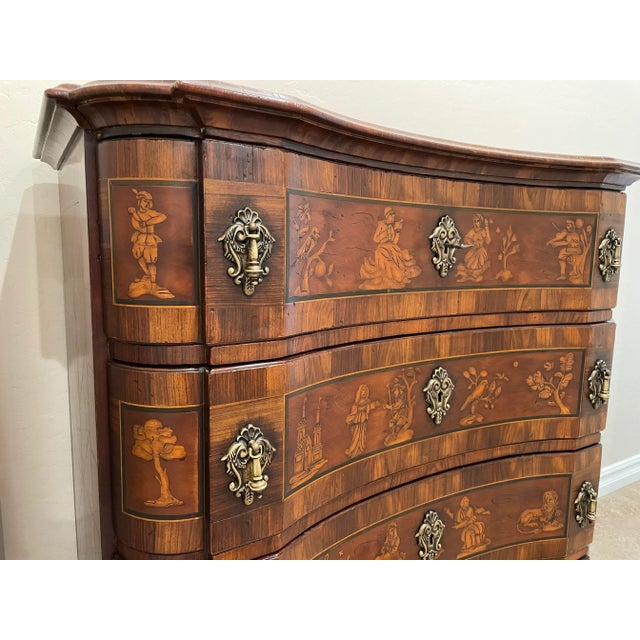 Brown Alfonso Marina Chinoiserie Chest of Drawers For Sale - Image 8 of 11